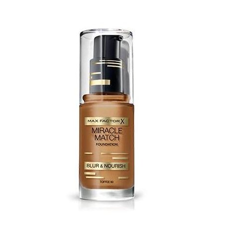 Max factor foundation miracle match 90 TOFFEETrasforma il tuo look con una pelle impeccabile e nutrita* dal colore per