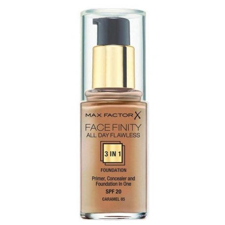 MAX FACTOR PRIMER FONDOTINTA CORRETTORE VISO FACEFINITY ALL DAY FLAWLESS 3IN1 085 CARAM