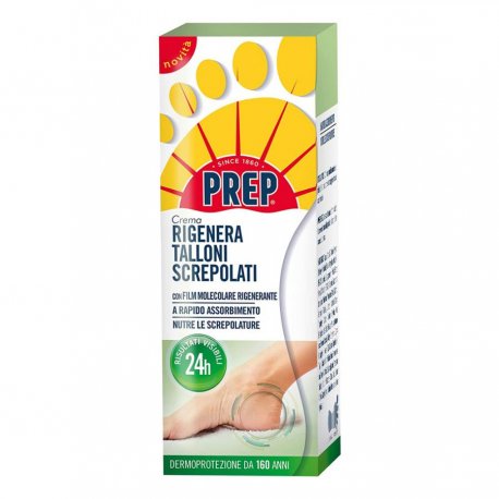 PREP CREMA RIGENERA TALLONI SCREPOLATI CON FILM MOLECOLARE IDRATANTE 75MLLa crema Prep rigenera talloni è studiata spec